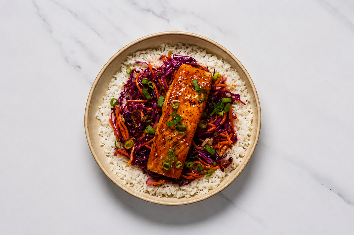 Passion Fruit Glazed Salmon