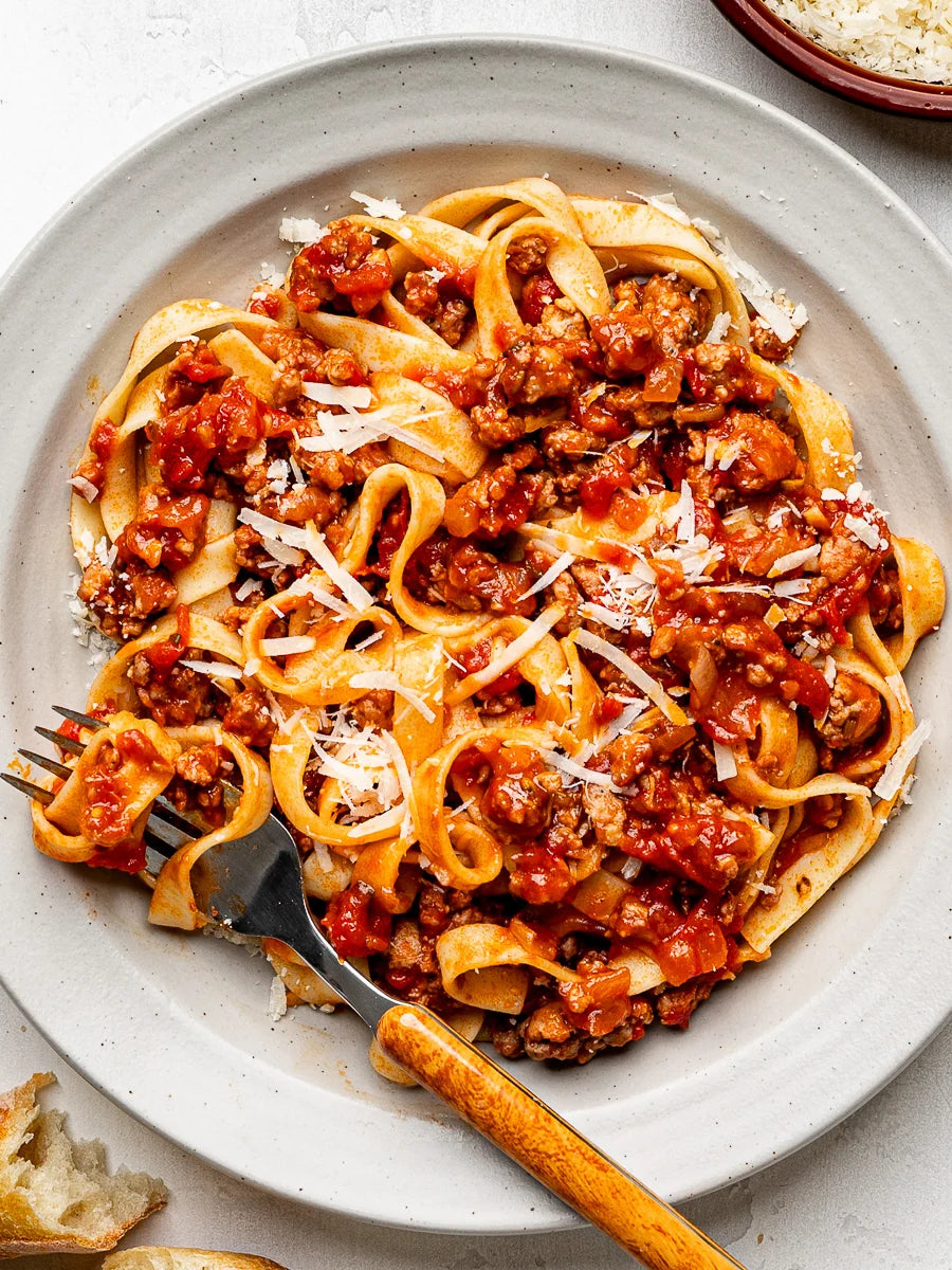 Spicy Sausage Ragu with Fettuccine - (smaller portion)