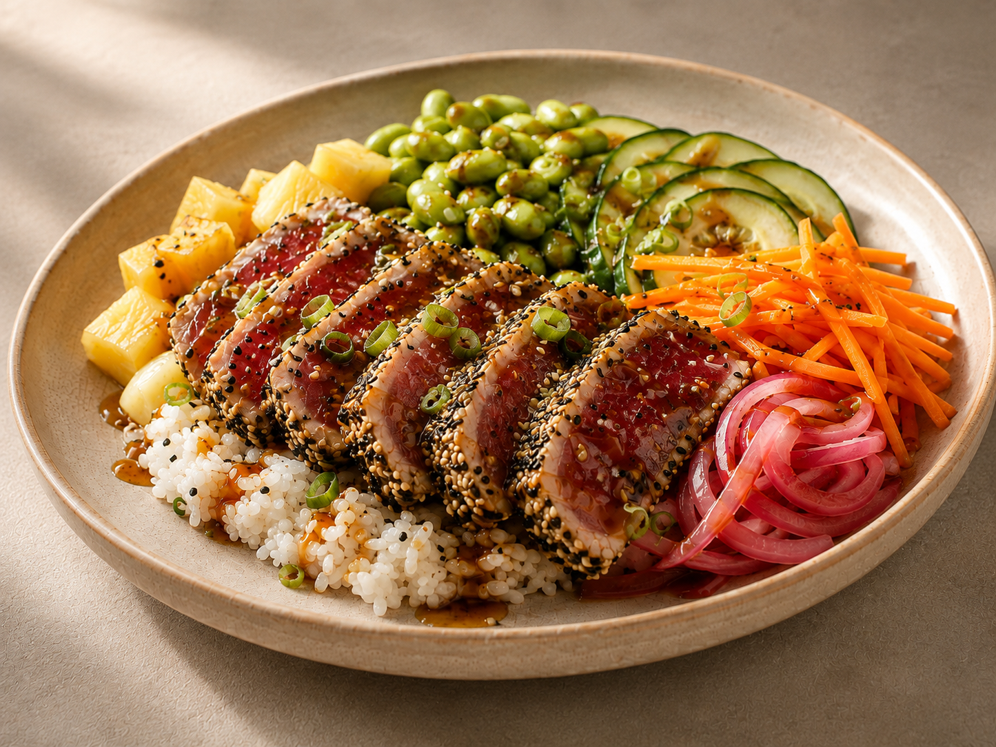 Seared Tuna Poke Bowl