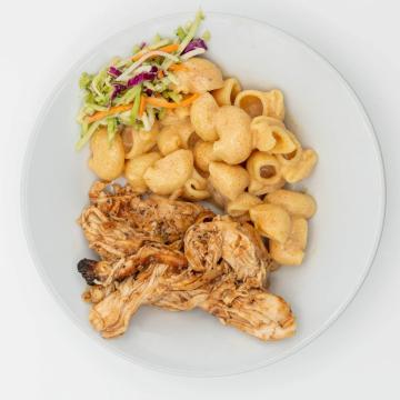 BBQ Pulled Chicken Mac & Cheese Bowl